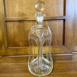 Holmegaard Kluk Kluk Decanter By Jacob E. Bang Danish Glassworks Spirits Bottle